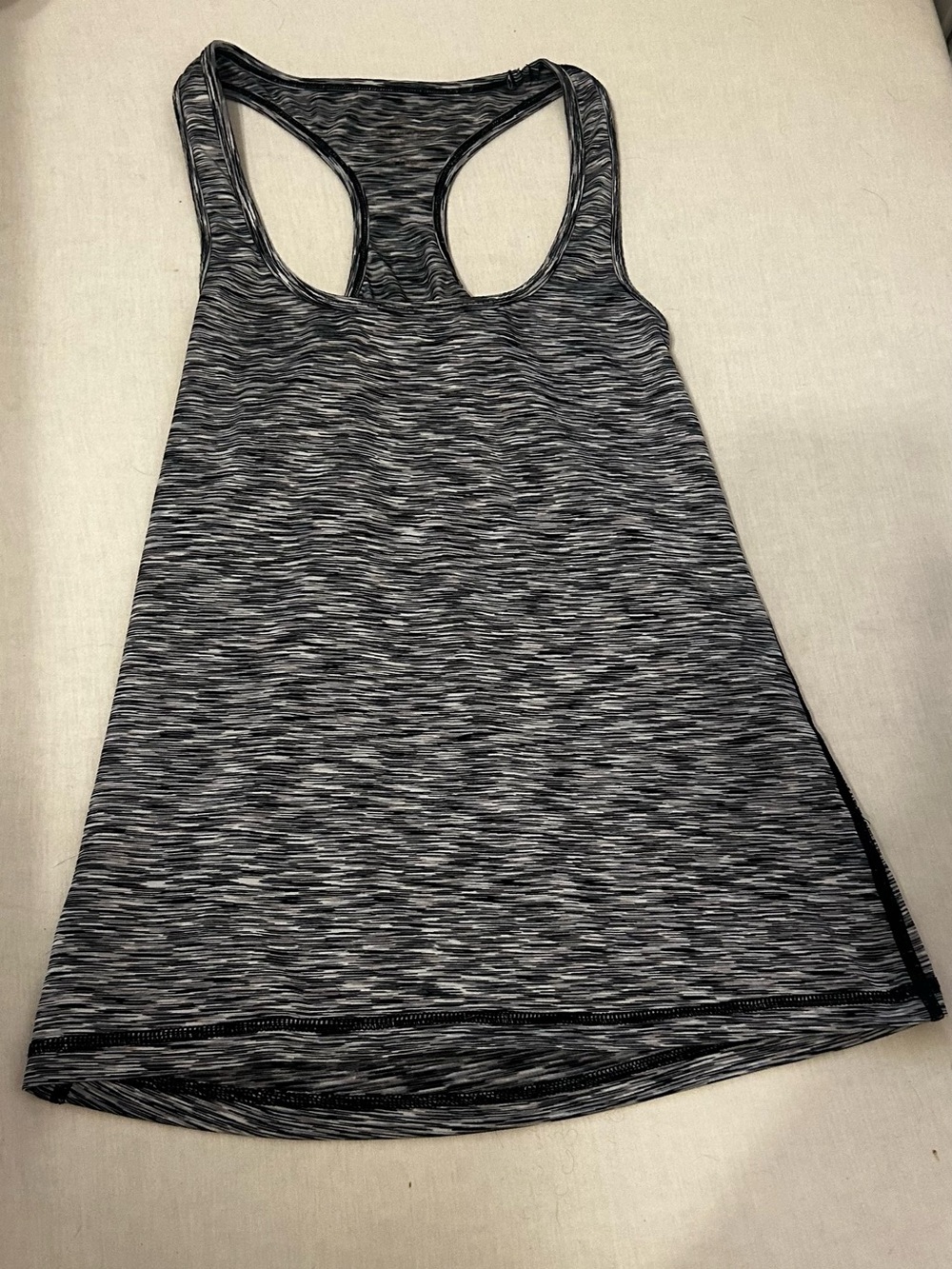 Gray Space-Dye Racerback Tank Top - Women